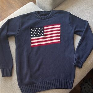 Navy Blue Flag Sweater
